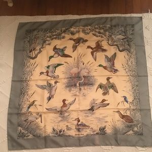 Authentic Hermes Silk Scarf - 'Halte en Camargue'